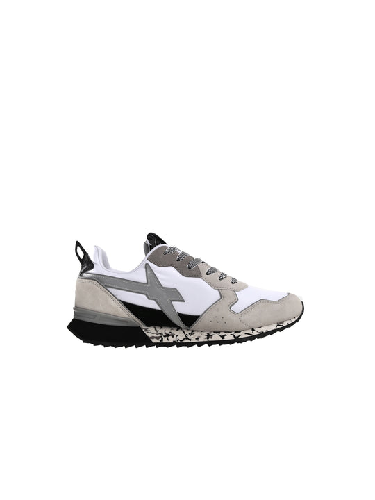 Jet M. Suede Nylon Reflective St Cam - White Black Grey