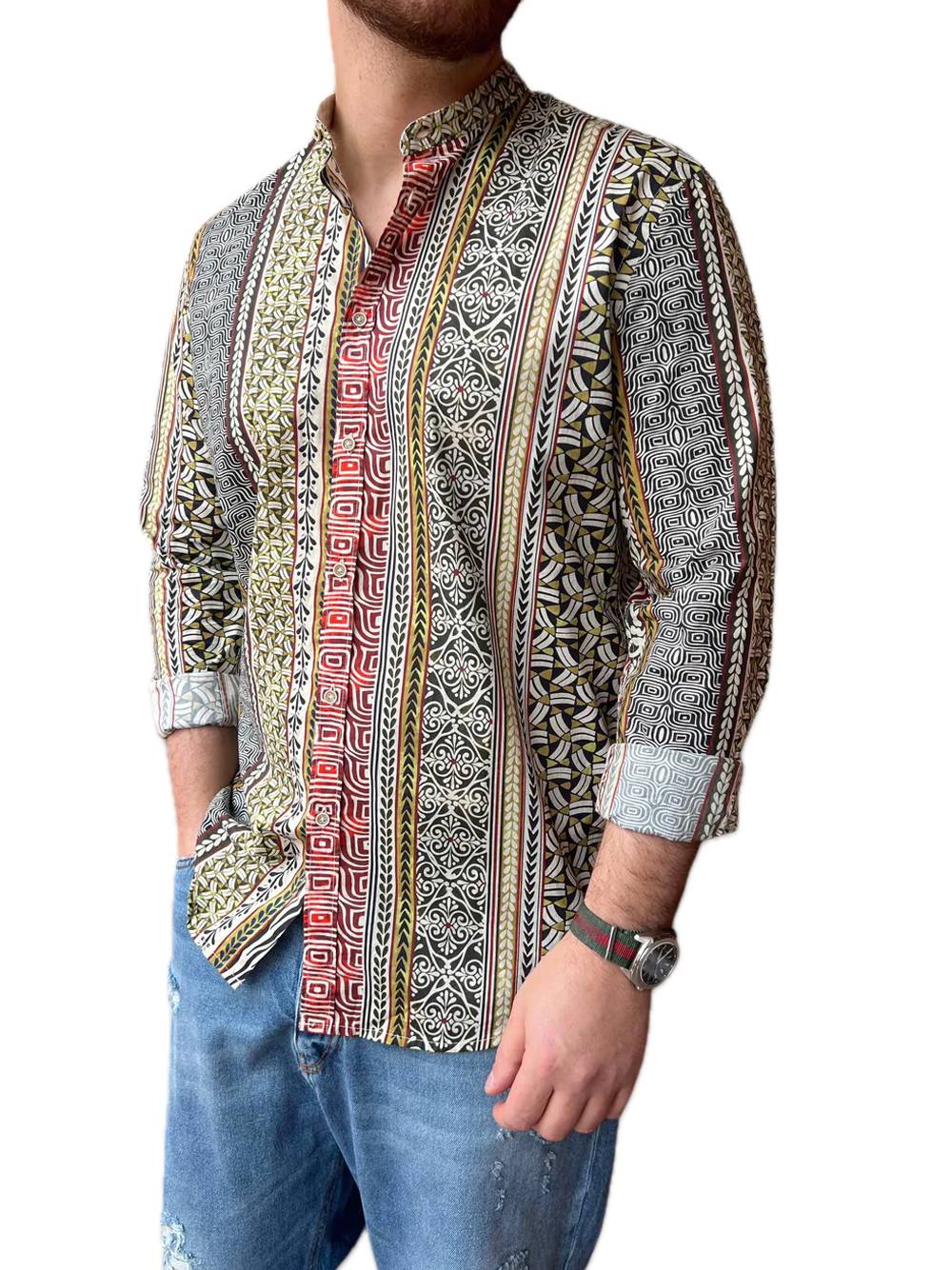 Patterned Sample Shirt — 1