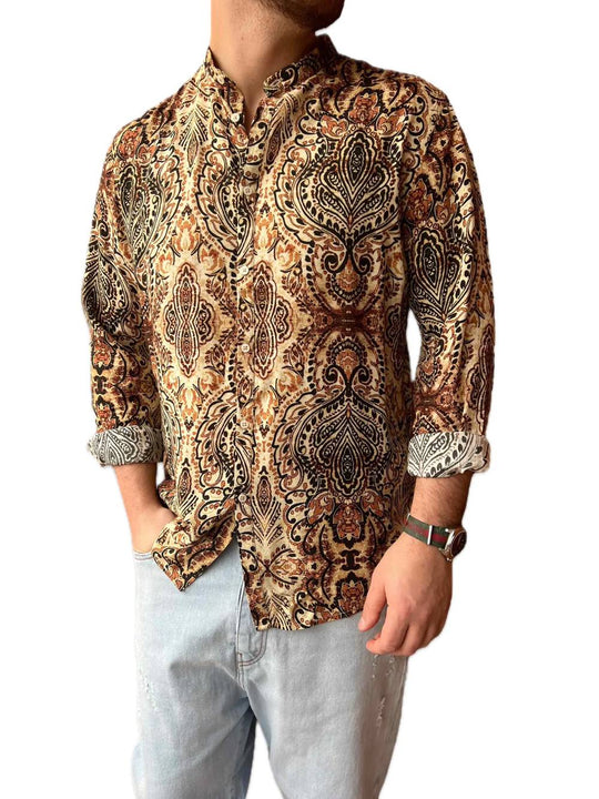 Camicia Viscosa Fantasia Campione