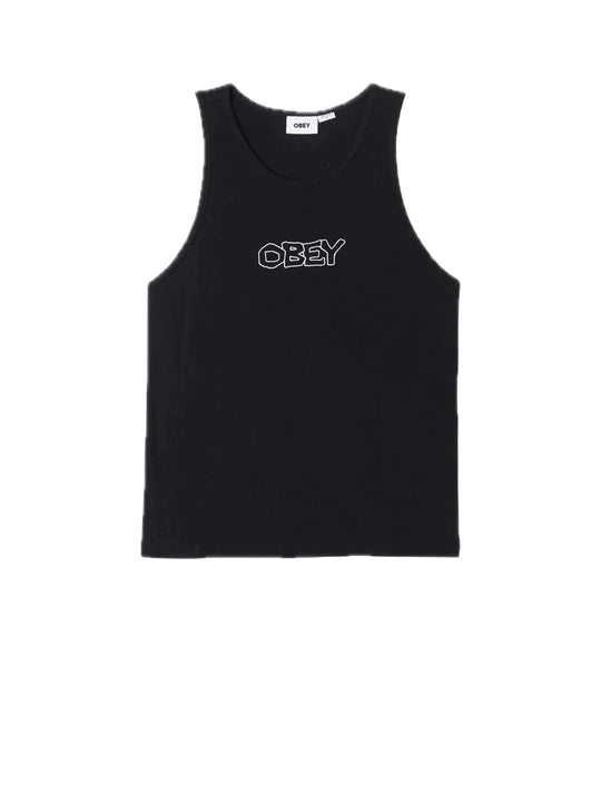 Trace Rib Tank - Black