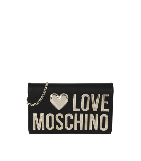 Borsa Calf Pu - Nero + Tpu Platino