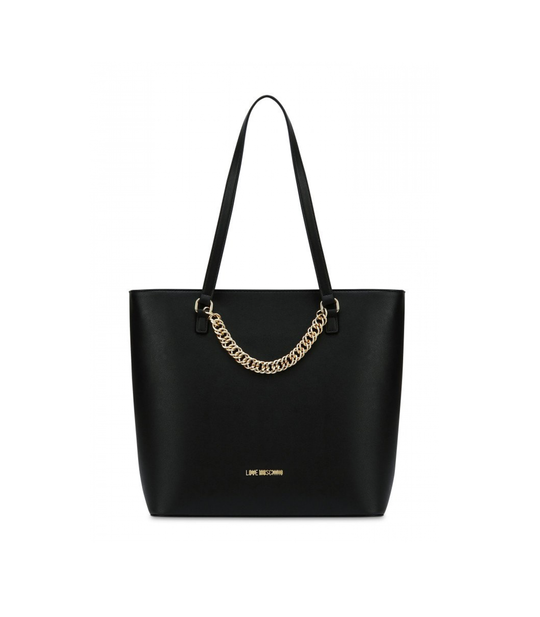 Borsa Natural Grain Pu - Nero Gal Oro