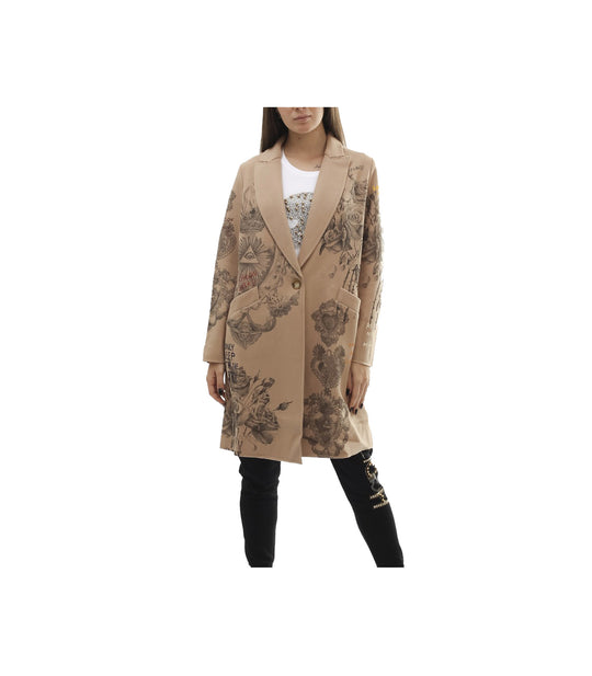 Happiness Coatprint - Beige