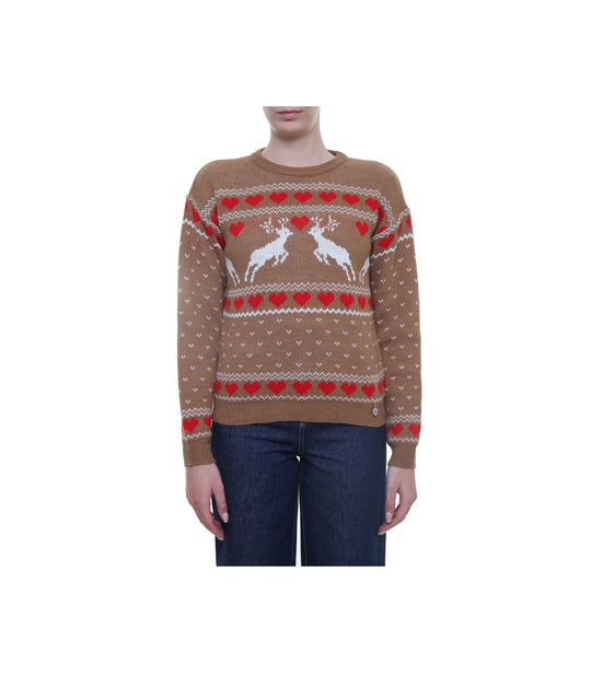 Maglione Cuori - Panna