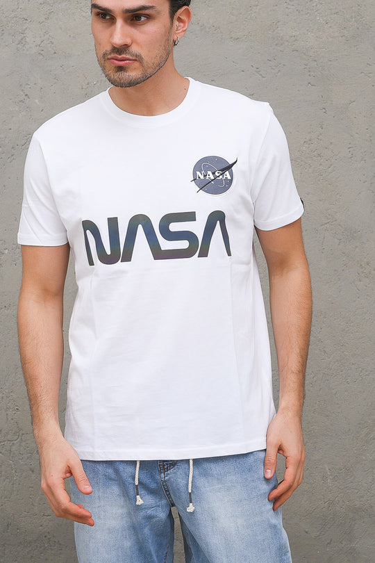 Nasa Rainbow Reflective T - White