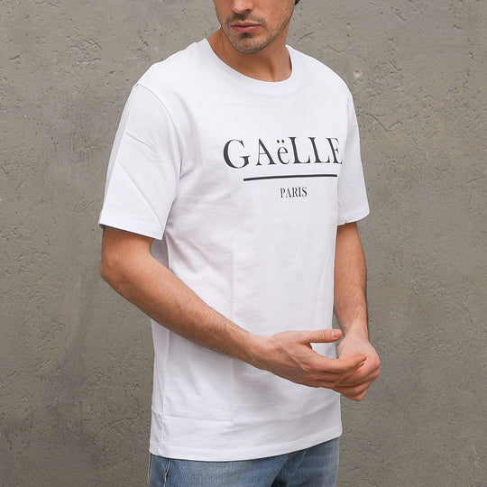 T-Shirt In Jersey Paricollo Mezza Manica - Bianco