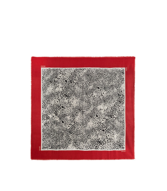 Foulard 120x120 Garz - Leopard Black