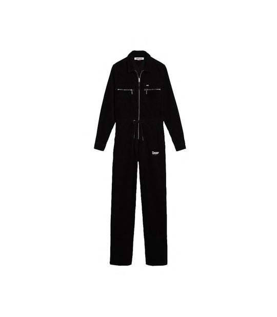 Regular Zip Boiler Suit - Black