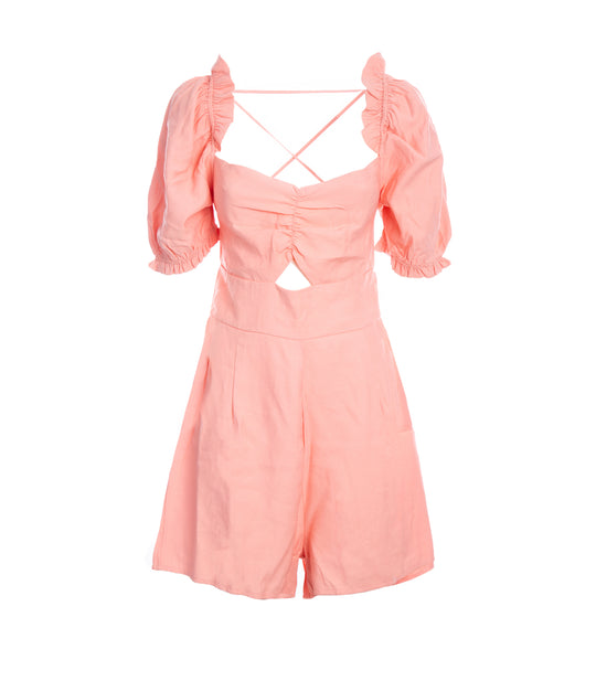 Ladies Playsuit - Pink