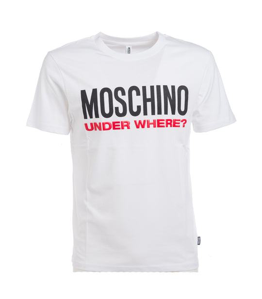 T-shirt Moschino Under Where - White