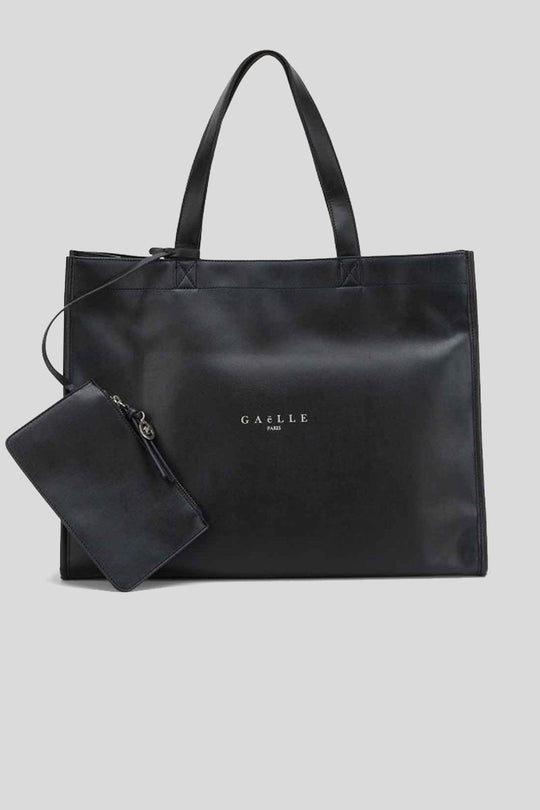 Maxi Shopper Con Logo - Nero
