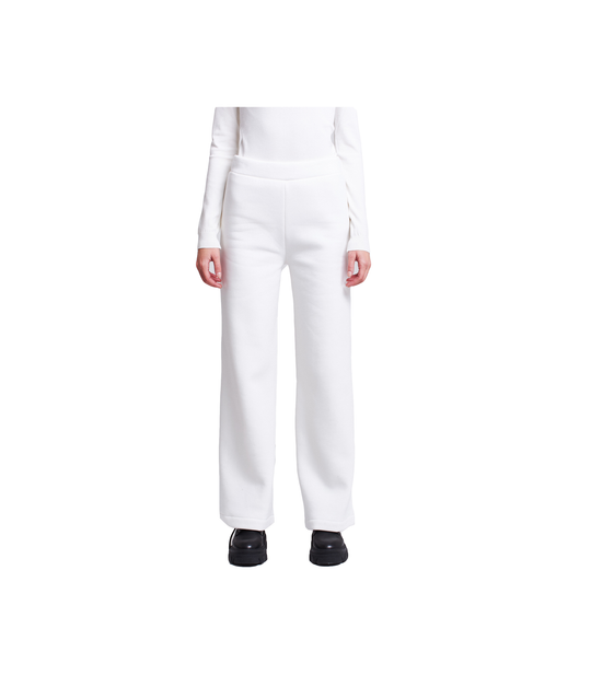 Pantalone Ampio in Felpa - Bianco