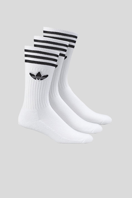 Solid Crew Sock - White