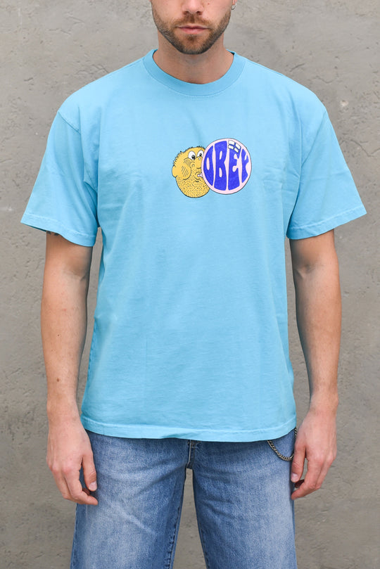 Obey Bubble Heavyweight Tee - Aqua