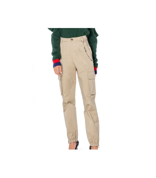 Pantalone Cargo In Cotone - Bronzo