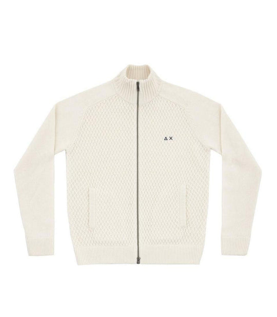 Full Zip Cable - Bianco Panna