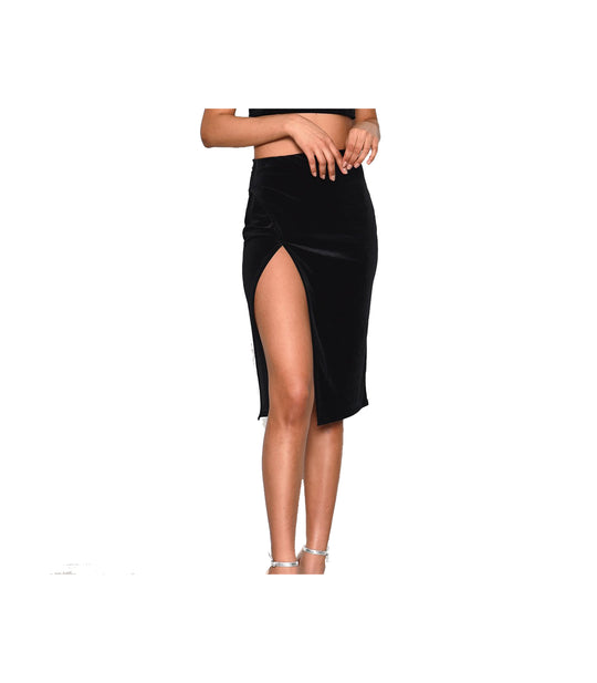 Ladies Skirt - Black Velvet