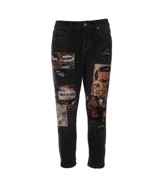 Pantalone Patch - Colore Unico