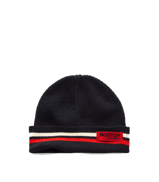 Berretto In Maglia A Costine