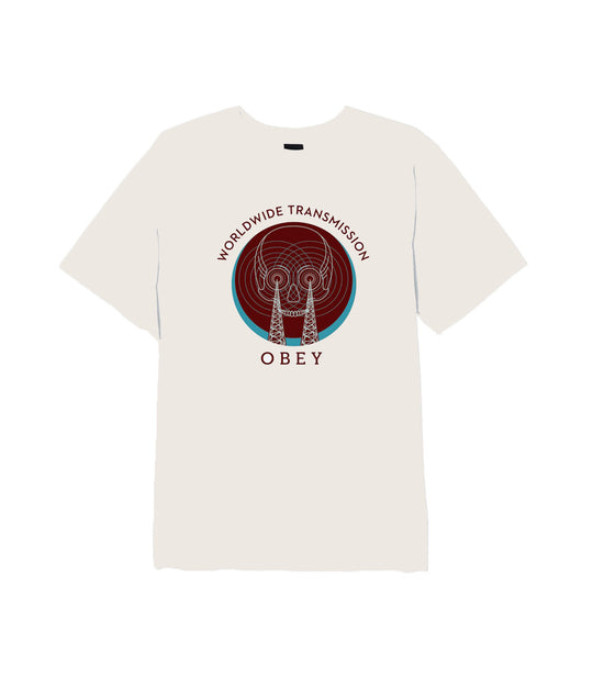 Obey Transmission Superior Tees - Cream