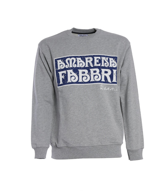 Felpa Girocollo Amarena Fabbri - Grigio Melange