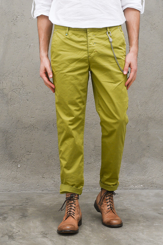 Chinos Uomo - Verde Acido