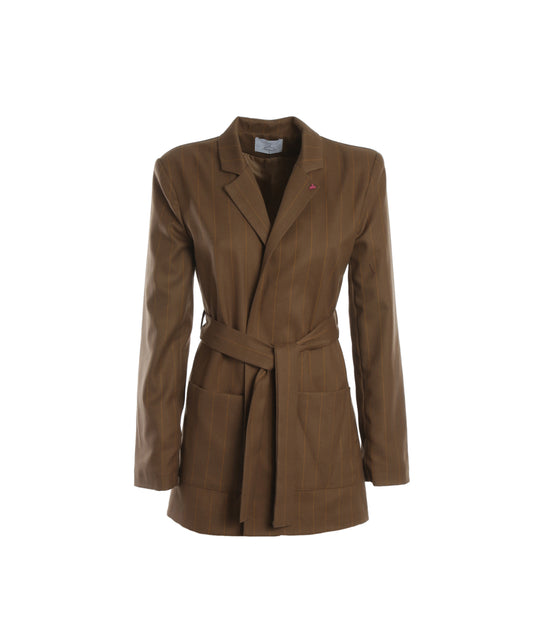 Giacca Gessata - Cammello Senape