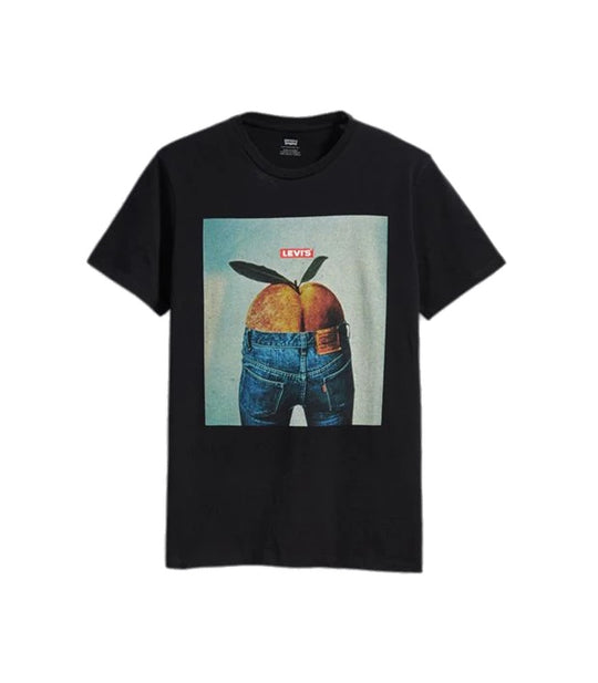 Graphic Set-In Neck 2 - Peach Photo Ss Mineral Black