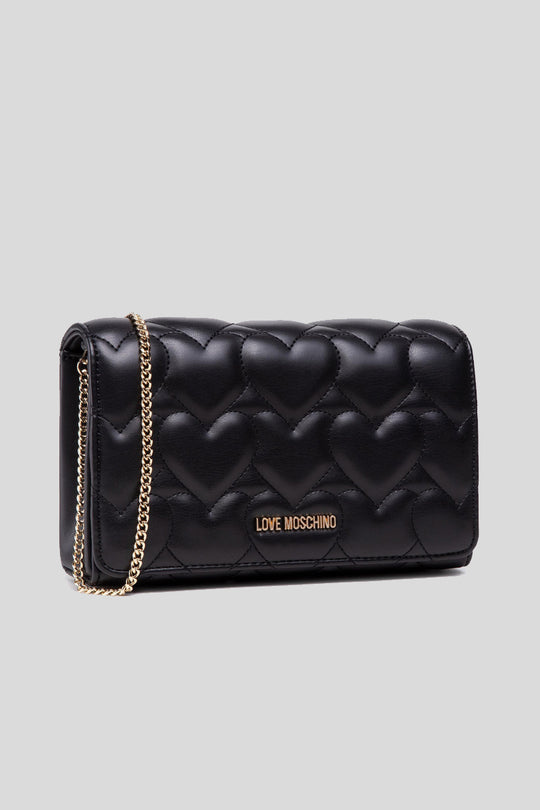 Borsa Quilted Pu - Nero     22,5 x 14 x 6 cm