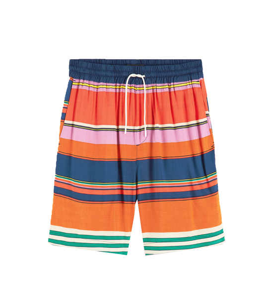 Mid-Length Striped Bermuda Short