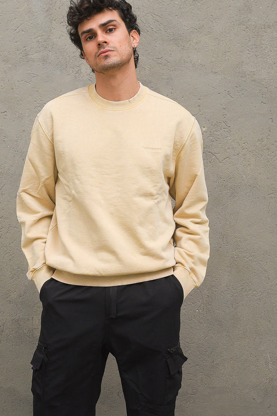 Mosby Script Sweat - Dusty H Brown