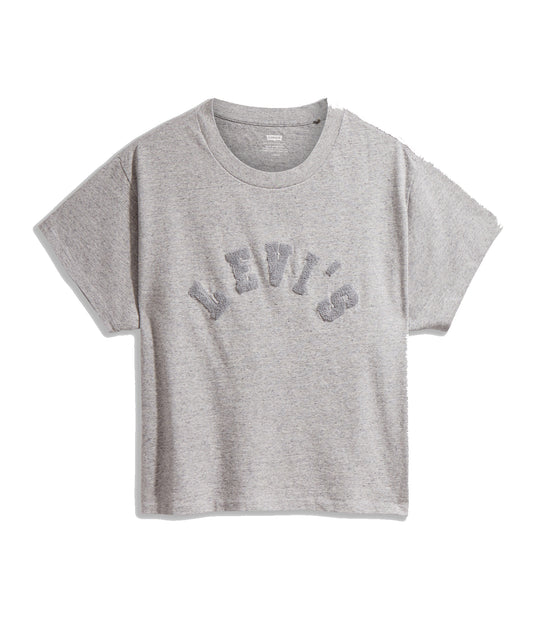 Graphic Varsity Tee Tonal Grey