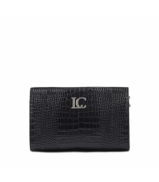 Ophelia Continental Clutch Cocco - Black