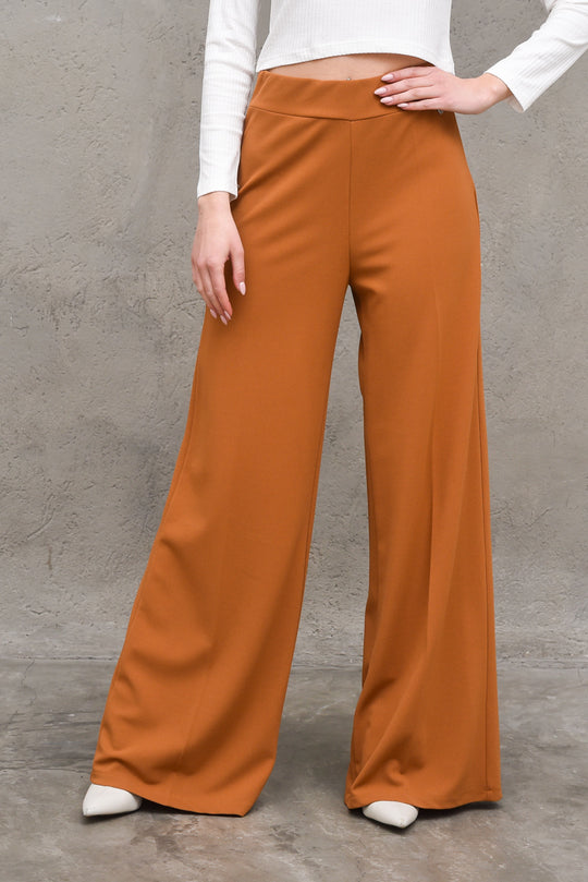 Pantalone A Zampa - Cognac
