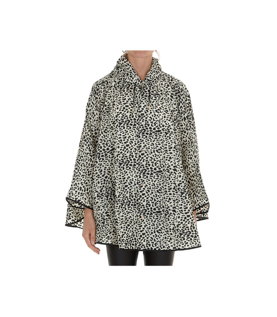 Cappa Nylon Stampata - Macula nero