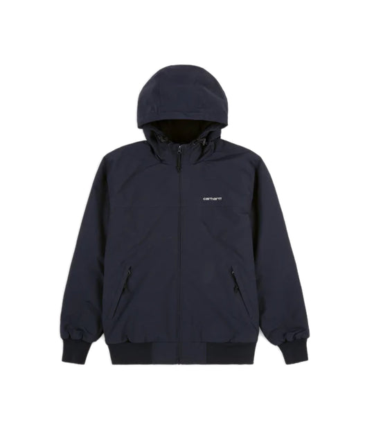 Hooded Sail Jacket - Dark Navy/White