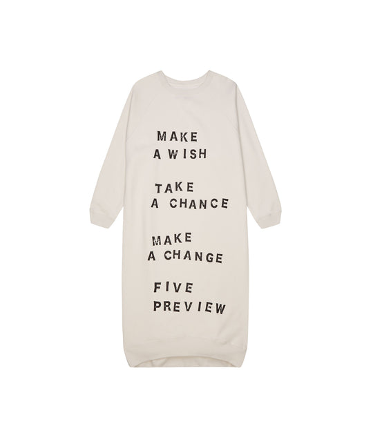 Katja Fleece Dress - Ivory