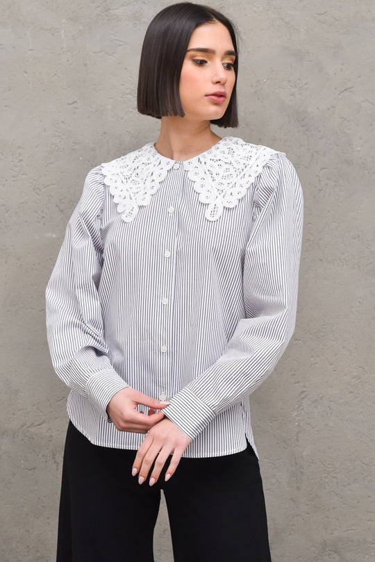 Camicia Righe colletto