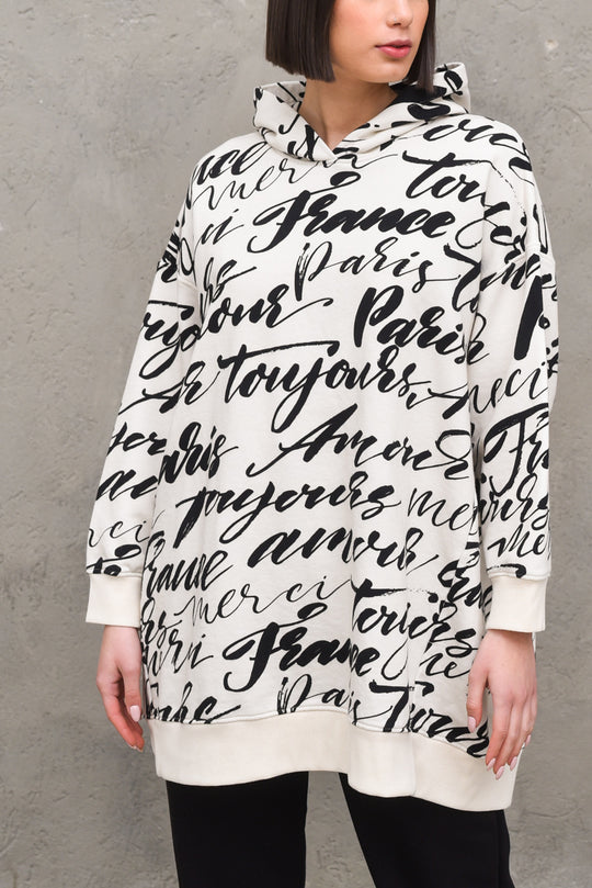 Abito Felpa - Black & White