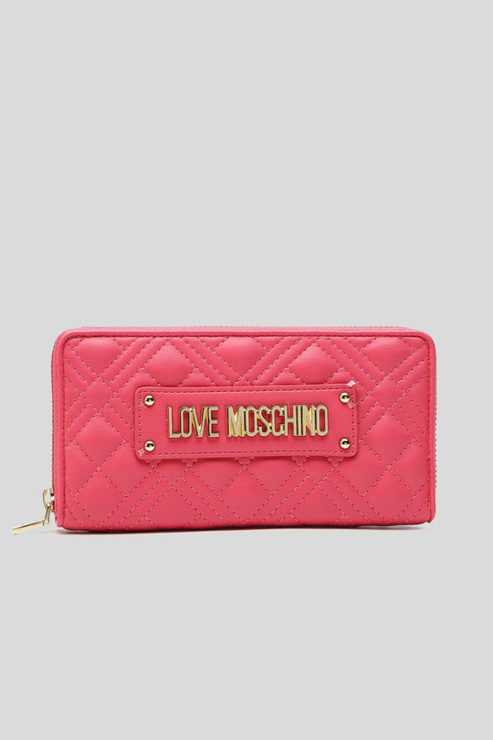 Portafogli Quilted Nappa Pu - Fuxia
