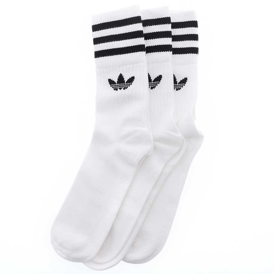 Mid Cut Crw Sck - White