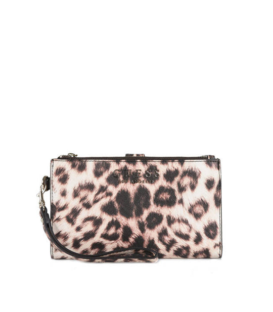 Robyn Slg Double Zip Organizer - Leopard