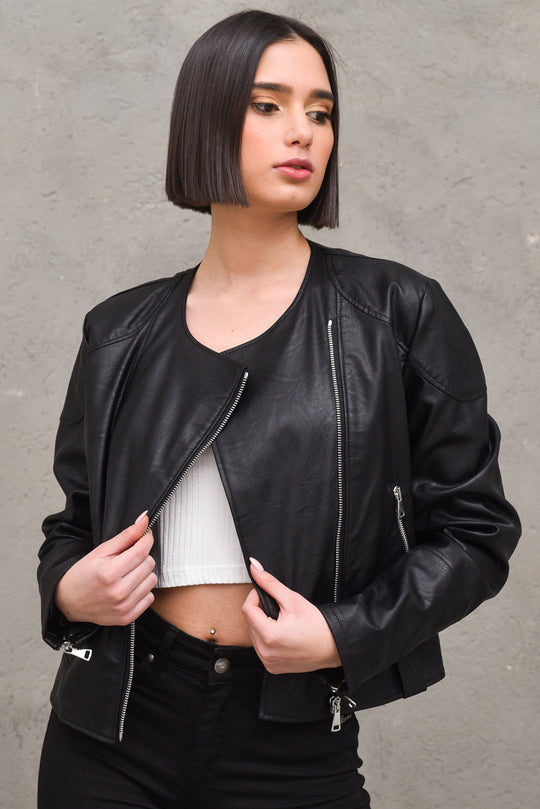 Chiodo Ecopelle  - Nero