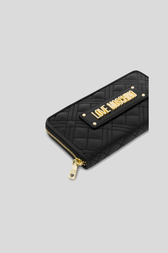 Portafoglio Quilted Nappa Pu - Nero