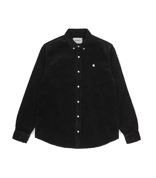 L/S Madison Cord Shirt - Black/Wax