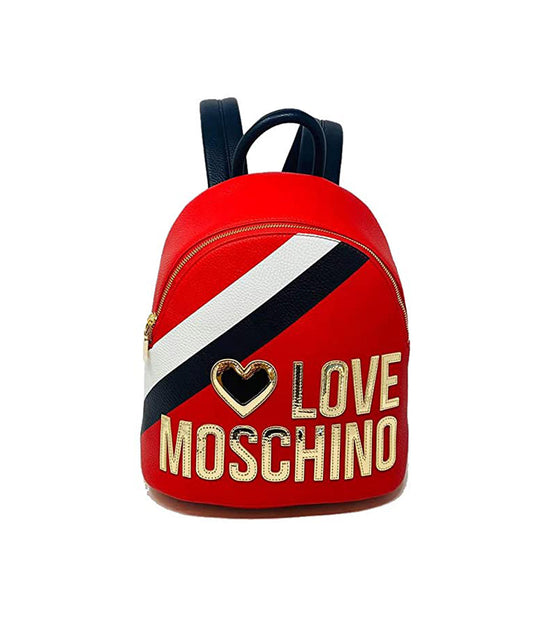 Borsa Pebble Pu Mix - Rosso/Nero