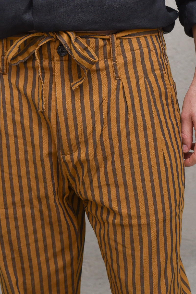 Seasonal Fit - Pleated Striped Beach Chino — 3