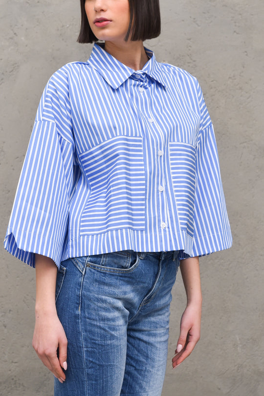Camicia Top Azzurro