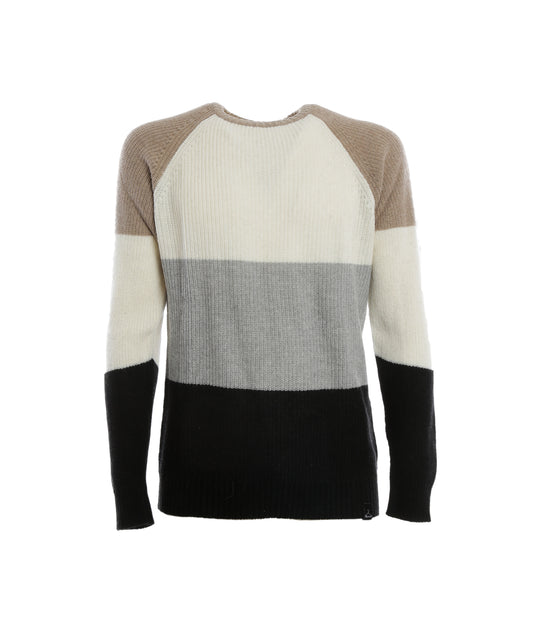 Girocollo Man Raglan Riga 4 Colori - Nero