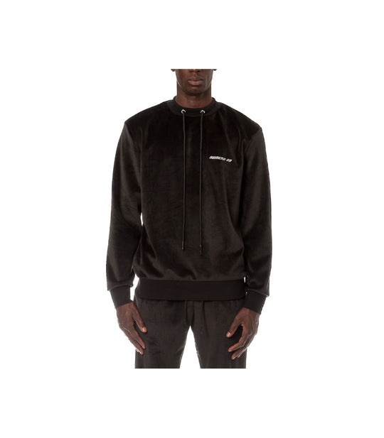 Velvet Sweatshirt - Black